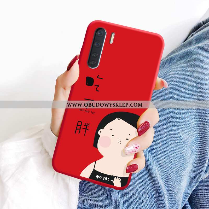 Etui Oppo A91 Cienkie Futerał Etui, Oppo A91 Miękki Wzór Żółta