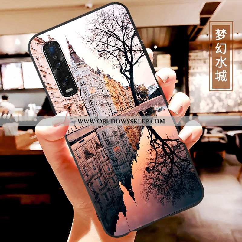 Etui Oppo Find X2 Pro Kreskówka Świeży Ochraniacz, Futerał Oppo Find X2 Pro Miękki Osobowość Biała
