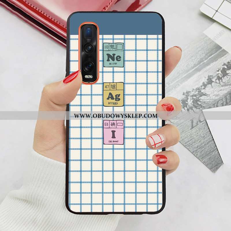 Etui Oppo Find X2 Pro Osobowość Proste Ochraniacz, Futerał Oppo Find X2 Pro Kreatywne Nubuku Niebies