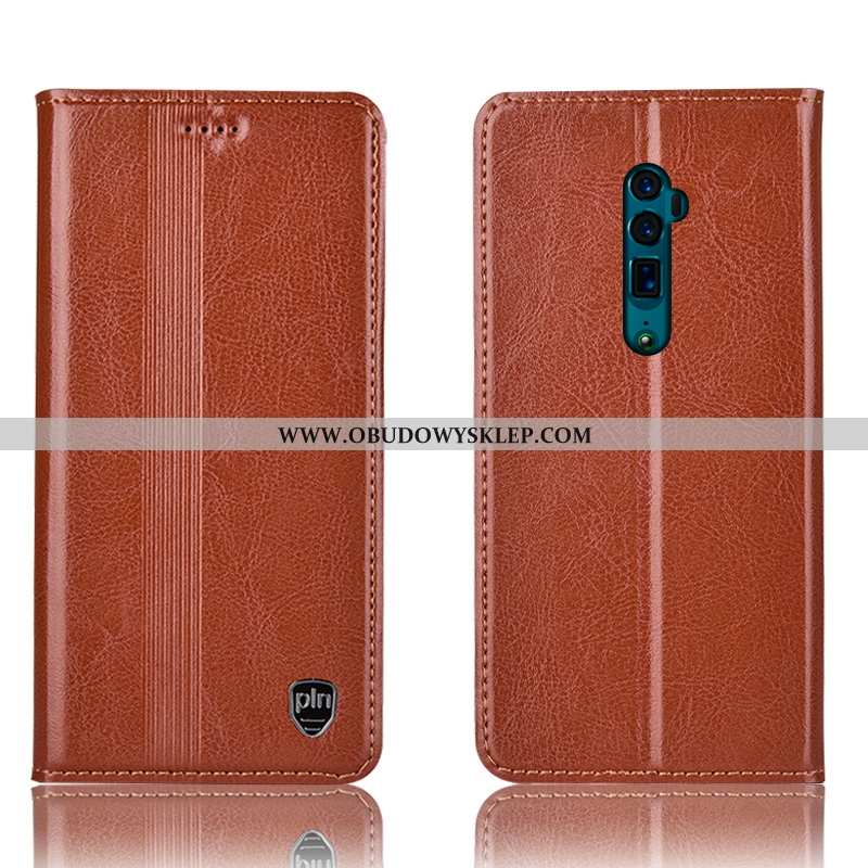 Etui Oppo Reno 10x Zoom Prawdziwa Skóra All Inclusive Czerwony, Futerał Oppo Reno 10x Zoom Ochraniac