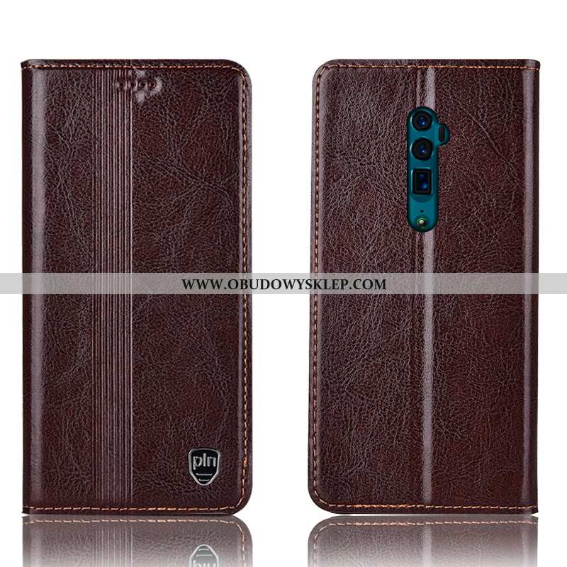 Etui Oppo Reno 10x Zoom Prawdziwa Skóra All Inclusive Czerwony, Futerał Oppo Reno 10x Zoom Ochraniac