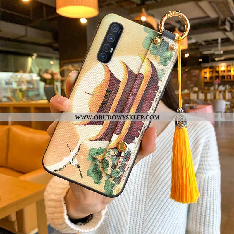 Etui Oppo Reno 3 Pro Miękki Wiatr Z Frędzlami, Futerał Oppo Reno 3 Pro Czerwony Czerwona