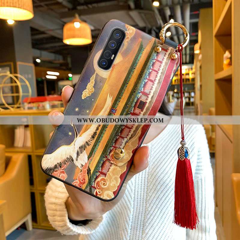 Etui Oppo Reno 3 Pro Miękki Wiatr Z Frędzlami, Futerał Oppo Reno 3 Pro Czerwony Czerwona