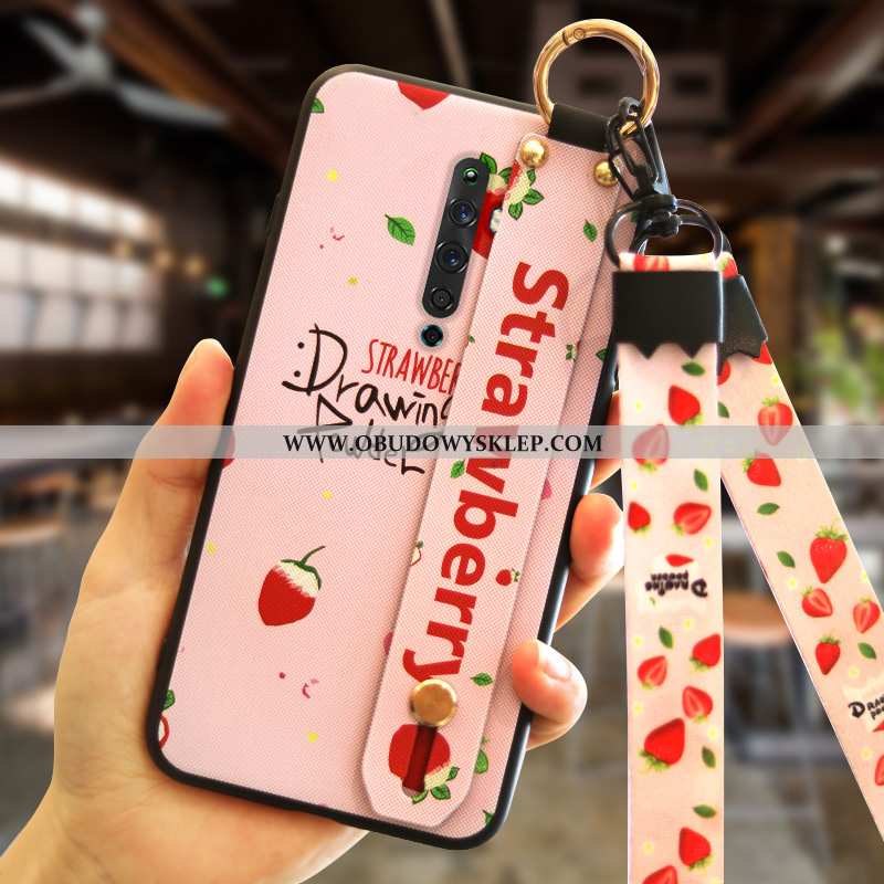 Etui Oppo Reno2 Z Wisząca Szyja Anti-fall Niebieski, Futerał Oppo Reno2 Z Miękki Niebieska