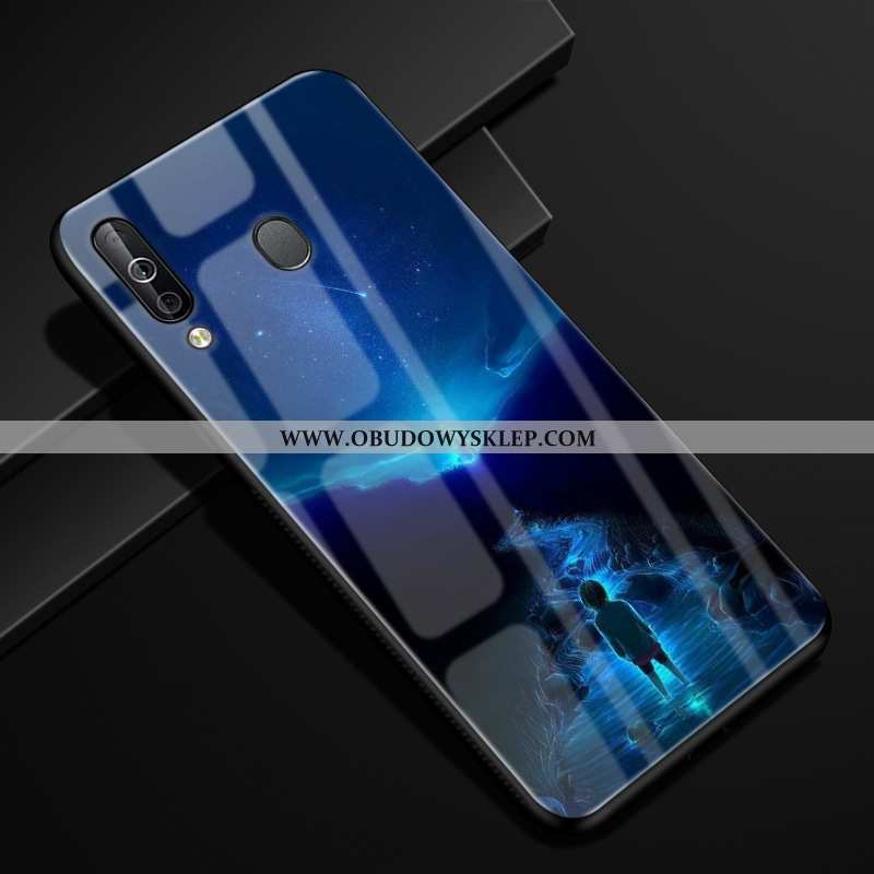 Etui Samsung Galaxy A40s Szkło Futerał Anti-fall, Samsung Galaxy A40s Osobowość Gwiaździsty Granatow