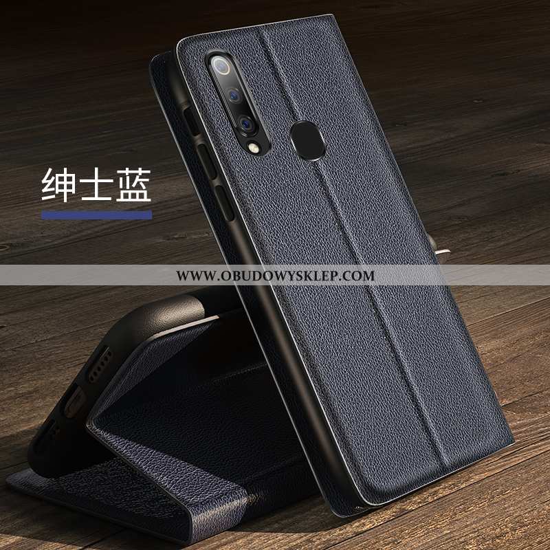 Etui Samsung Galaxy A60 Skórzane Wysoki Koniec Czarny, Futerał Samsung Galaxy A60 Osobowość Obudowa 