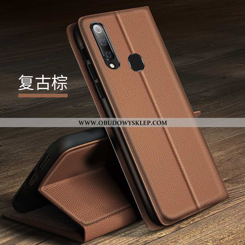 Etui Samsung Galaxy A60 Skórzane Wysoki Koniec Czarny, Futerał Samsung Galaxy A60 Osobowość Obudowa 