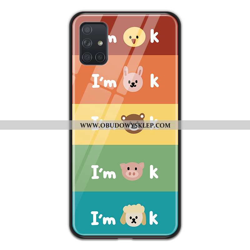 Etui Samsung Galaxy A71 Szkło Czerwony Netto, Futerał Samsung Galaxy A71 Osobowość Żółty Żółta