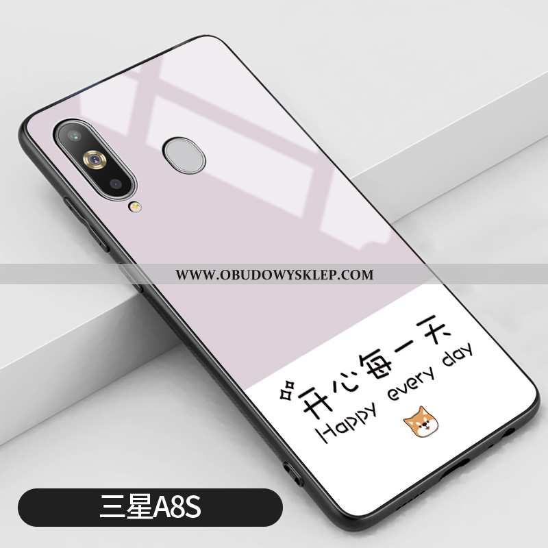 Etui Samsung Galaxy A8s Silikonowe Anti-fall Proste, Futerał Samsung Galaxy A8s Ochraniacz Różowe Ro