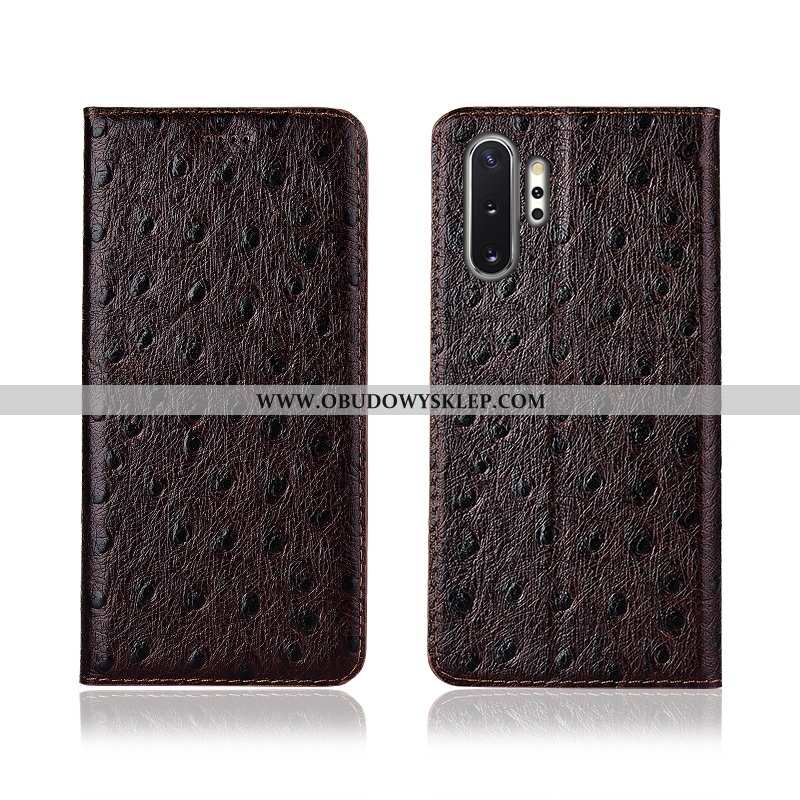 Etui Samsung Galaxy Note 10+ Silikonowe Prawdziwa Skóra Etui, Futerał Samsung Galaxy Note 10+ Ochran