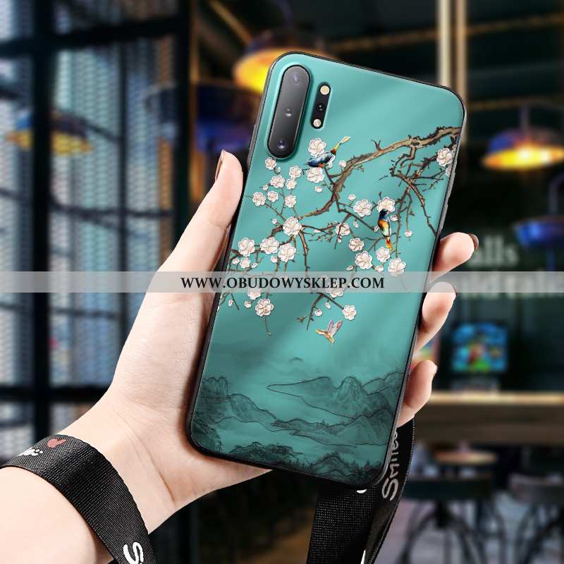 Etui Samsung Galaxy Note 10+ Silikonowe Trójwymiarowy Relief, Futerał Samsung Galaxy Note 10+ Ochran