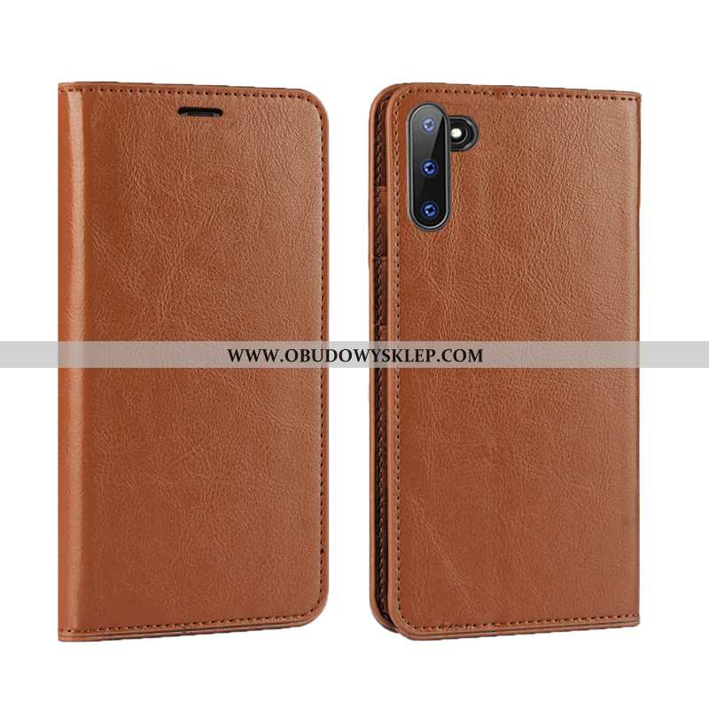 Etui Samsung Galaxy Note 10 Skóra Futerał Jakość, Samsung Galaxy Note 10 Ochraniacz Anti-fall Granat
