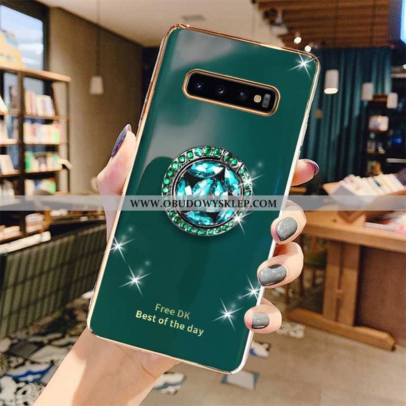 Etui Samsung Galaxy S10+ Luksusowy Szary Gwiazda, Futerał Samsung Galaxy S10+ Miękki Wysoki Koniec Z