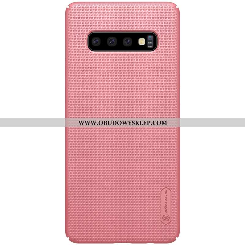 Etui Samsung Galaxy S10+ Nubuku Anti-fall, Futerał Samsung Galaxy S10+ Ochraniacz Trudno Niebieska
