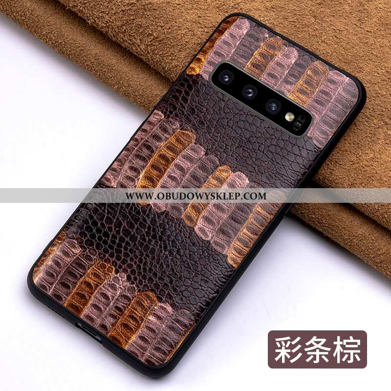 Etui Samsung Galaxy S10 Trendy Proste Prawdziwa Skóra, Futerał Samsung Galaxy S10 Super All Inclusiv