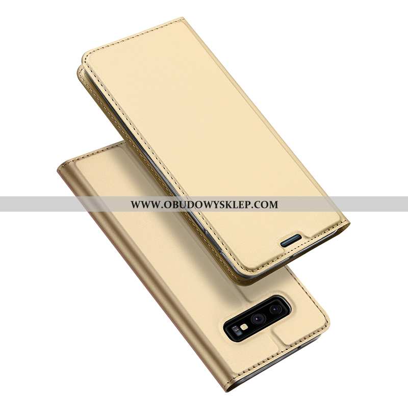 Etui Samsung Galaxy S10e Portfel Pokrowce, Futerał Samsung Galaxy S10e Miękki Karta Granatowy