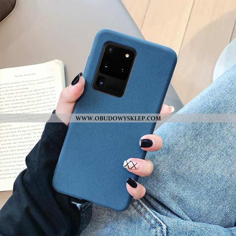 Etui Samsung Galaxy S20 Ultra Ochraniacz Futerał Nowy, Samsung Galaxy S20 Ultra Nubuku Trendy Czarna
