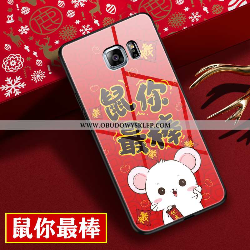 Etui Samsung Galaxy S6 Edge Szkło Telefon Komórkowy Czerwony, Futerał Samsung Galaxy S6 Edge Osobowo