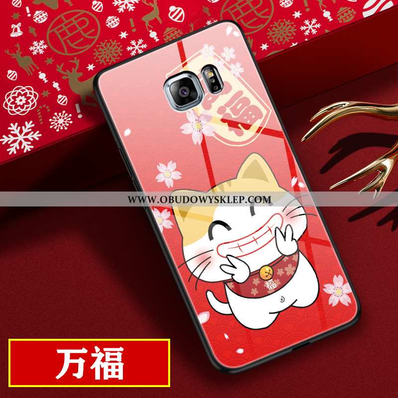 Etui Samsung Galaxy S6 Edge Szkło Telefon Komórkowy Czerwony, Futerał Samsung Galaxy S6 Edge Osobowo