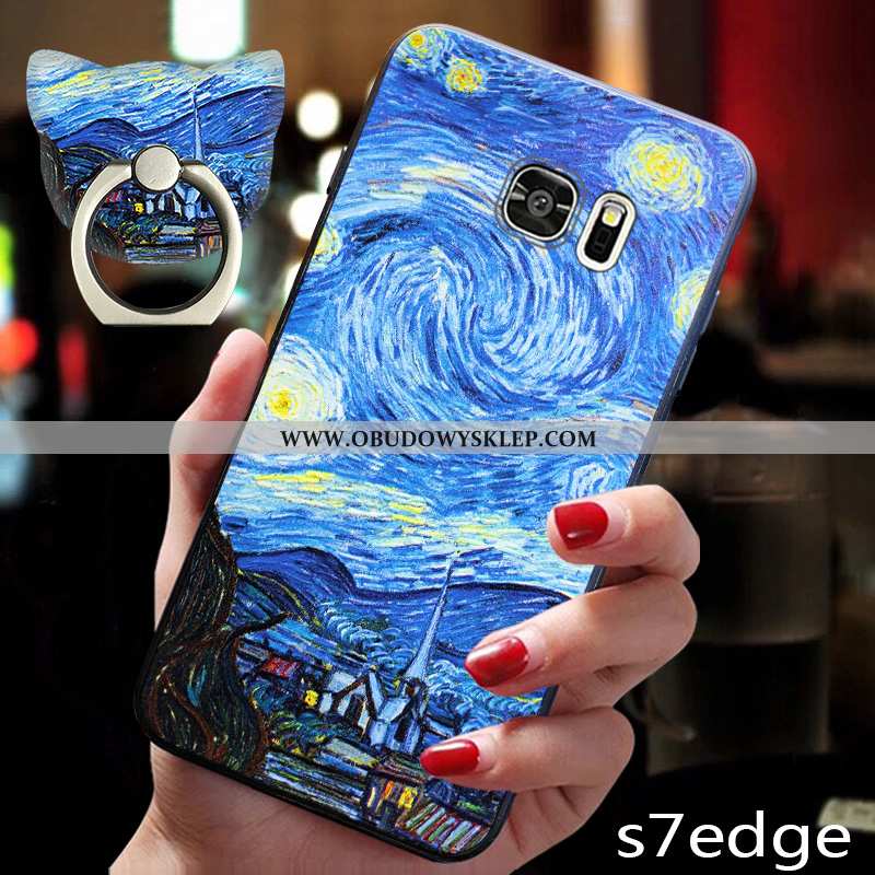 Etui Samsung Galaxy S7 Edge Osobowość Trendy Niebieski, Futerał Samsung Galaxy S7 Edge Kreatywne Mię