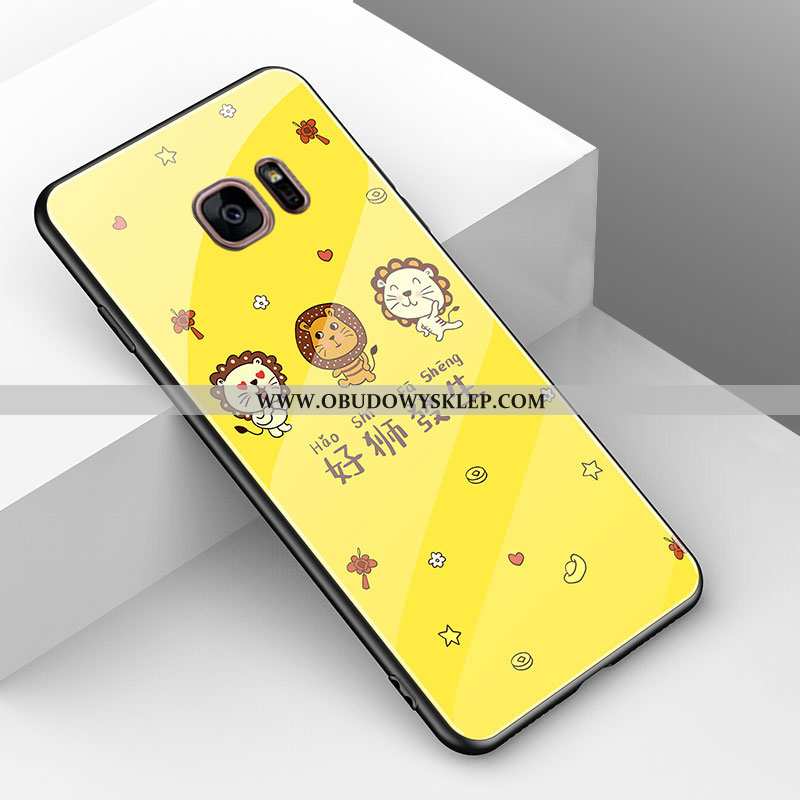 Etui Samsung Galaxy S7 Kreskówka Gwiazda Żółty, Futerał Samsung Galaxy S7 Piękny Anti-fall Żółta