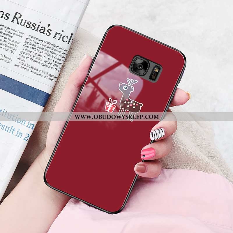 Etui Samsung Galaxy S7 Silikonowe Gwiazda Biały, Futerał Samsung Galaxy S7 Ochraniacz Szkło Biała