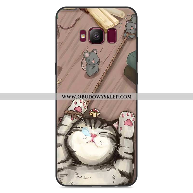 Etui Samsung Galaxy S8+ Kreskówka Silikonowe Szary, Futerał Samsung Galaxy S8+ Trendy Szara