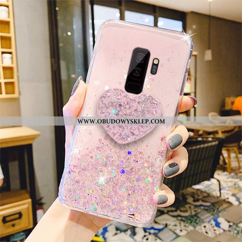 Etui Samsung Galaxy S9+ Miękki Anti-fall, Futerał Samsung Galaxy S9+ Silikonowe Zakochani Rozowa