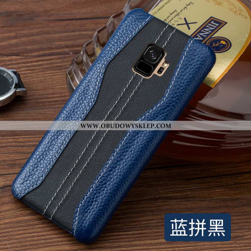 Etui Samsung Galaxy S9 Prawdziwa Skóra Anti-fall Ochraniacz, Futerał Samsung Galaxy S9 Skóra Trudno 