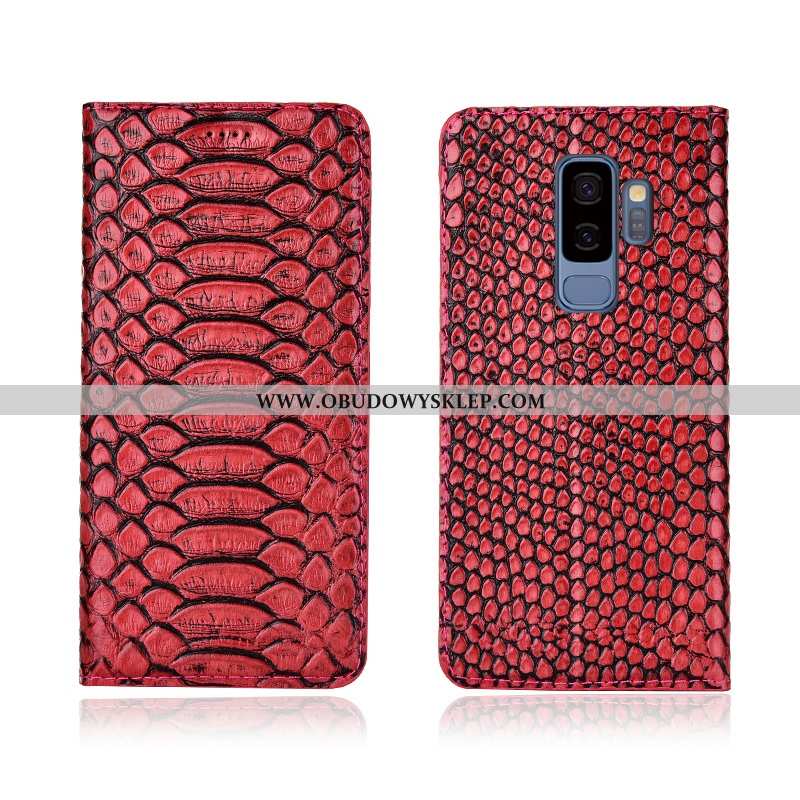 Etui Samsung Galaxy S9+ Prawdziwa Skóra Skórzane Gwiazda, Futerał Samsung Galaxy S9+ Wzór Klapa Czar