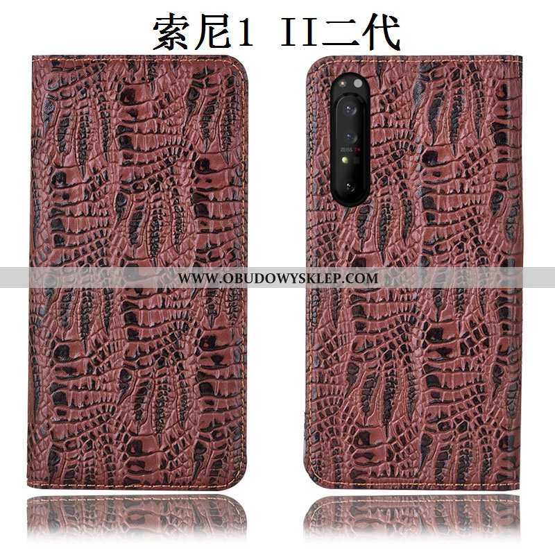 Etui Sony Xperia 1 Ii Ochraniacz Krokodyl, Futerał Sony Xperia 1 Ii Prawdziwa Skóra Telefon Komórkow