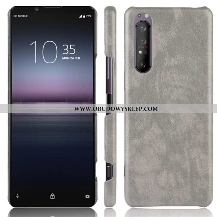 Etui Sony Xperia 1 Ii Wzór Skóra Futerał, Futerał Sony Xperia 1 Ii Trendy Trudno Czerwona