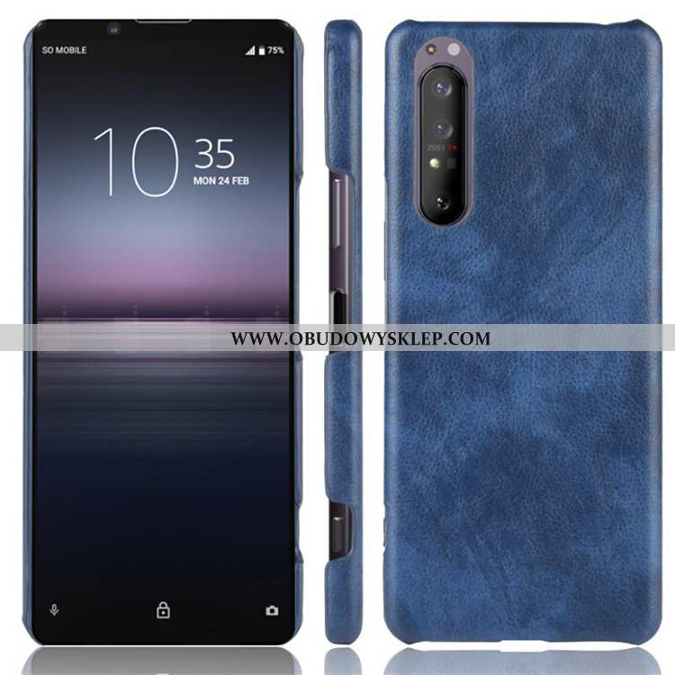 Etui Sony Xperia 1 Ii Wzór Skóra Futerał, Futerał Sony Xperia 1 Ii Trendy Trudno Czerwona