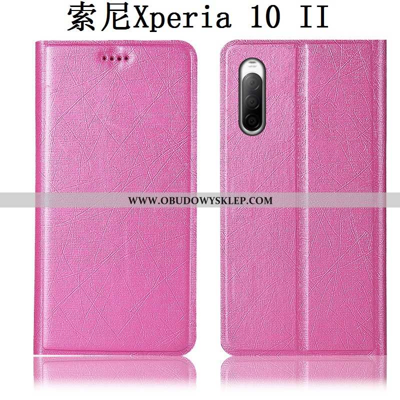 Etui Sony Xperia 10 Ii Ochraniacz Czarny Jedwab, Futerał Sony Xperia 10 Ii Skórzane Czarna