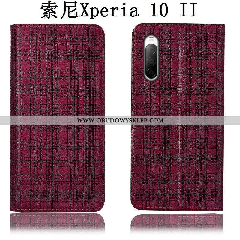 Etui Sony Xperia 10 Ii Ochraniacz Futerał Szary, Sony Xperia 10 Ii Skórzane Obudowa Szara