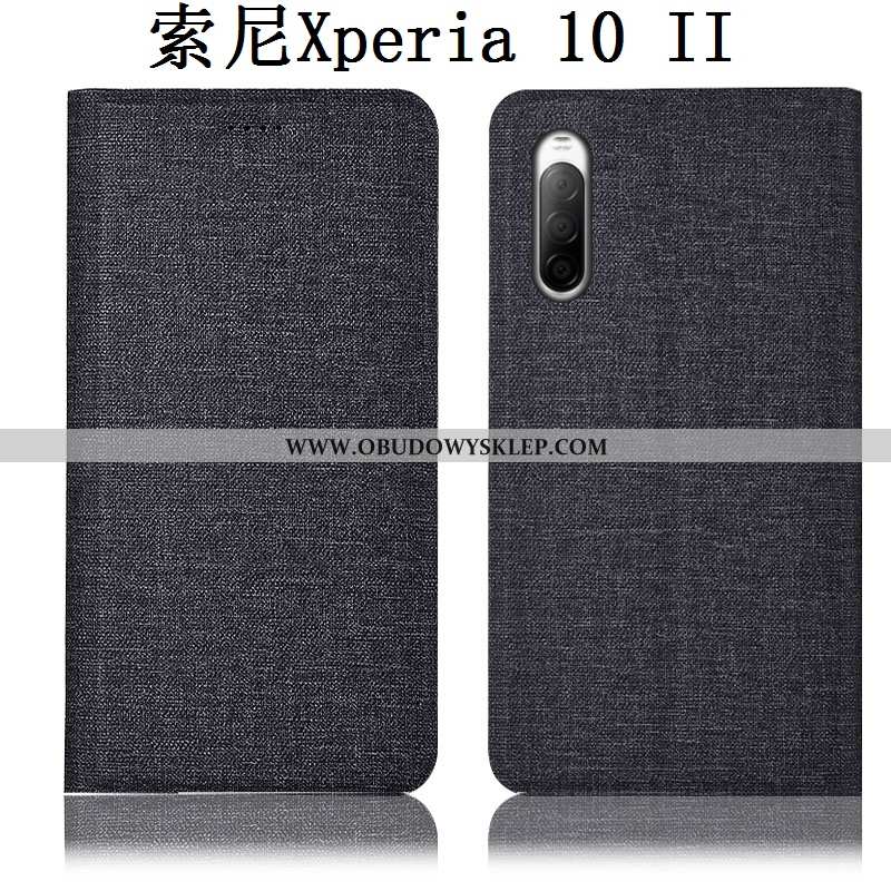 Etui Sony Xperia 10 Ii Skórzane Telefon Komórkowy Etui, Futerał Sony Xperia 10 Ii Ochraniacz Niebies