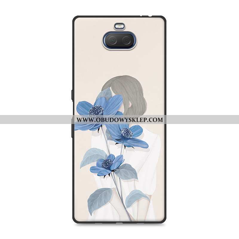 Etui Sony Xperia 10 Ochraniacz Telefon Komórkowy Anti-fall, Futerał Sony Xperia 10 Moda Świeży Biała