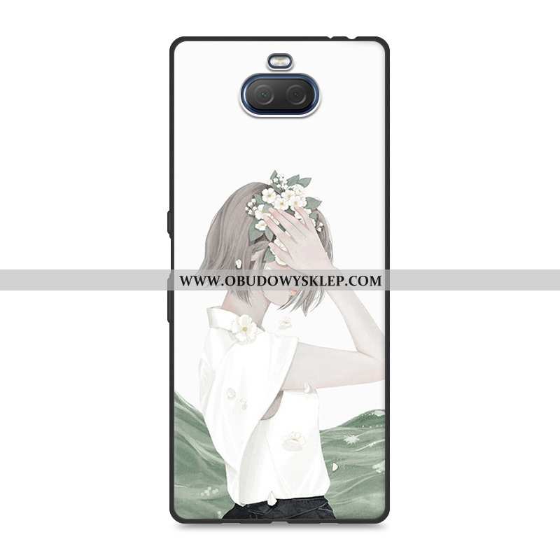 Etui Sony Xperia 10 Ochraniacz Telefon Komórkowy Anti-fall, Futerał Sony Xperia 10 Moda Świeży Biała