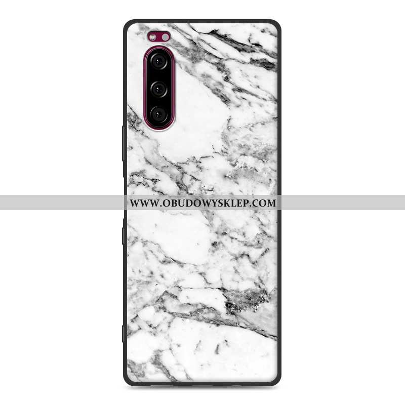 Etui Sony Xperia 5 Silikonowe Futerał Telefon Komórkowy, Sony Xperia 5 Ochraniacz Proste Szara