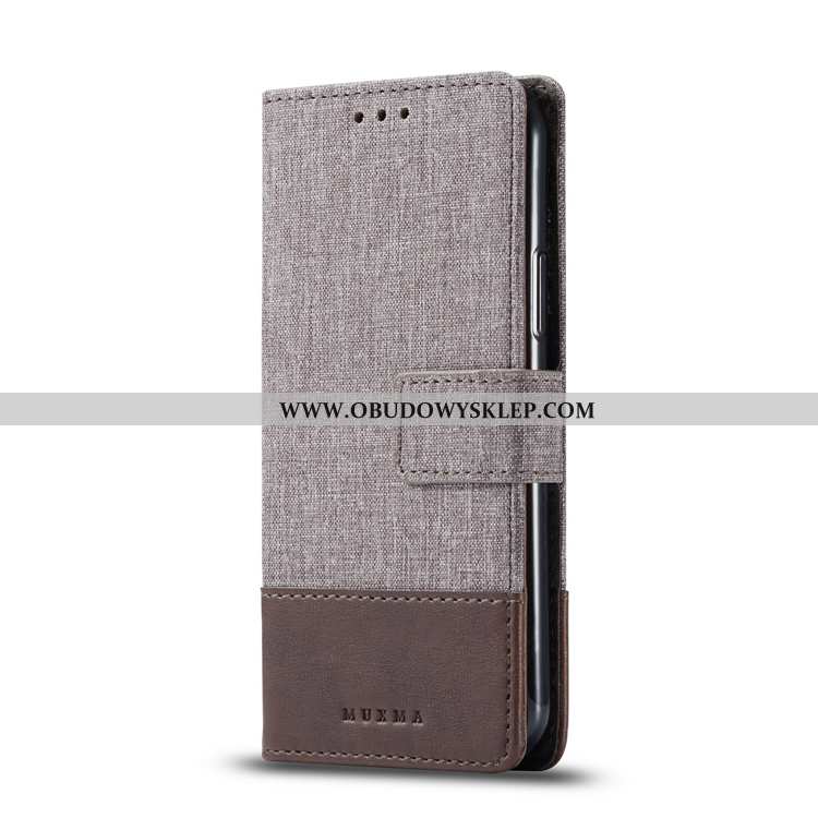 Etui Sony Xperia Xa2 Ultra Wzór Obudowa Denim, Futerał Sony Xperia Xa2 Ultra Miękki Szary Szara
