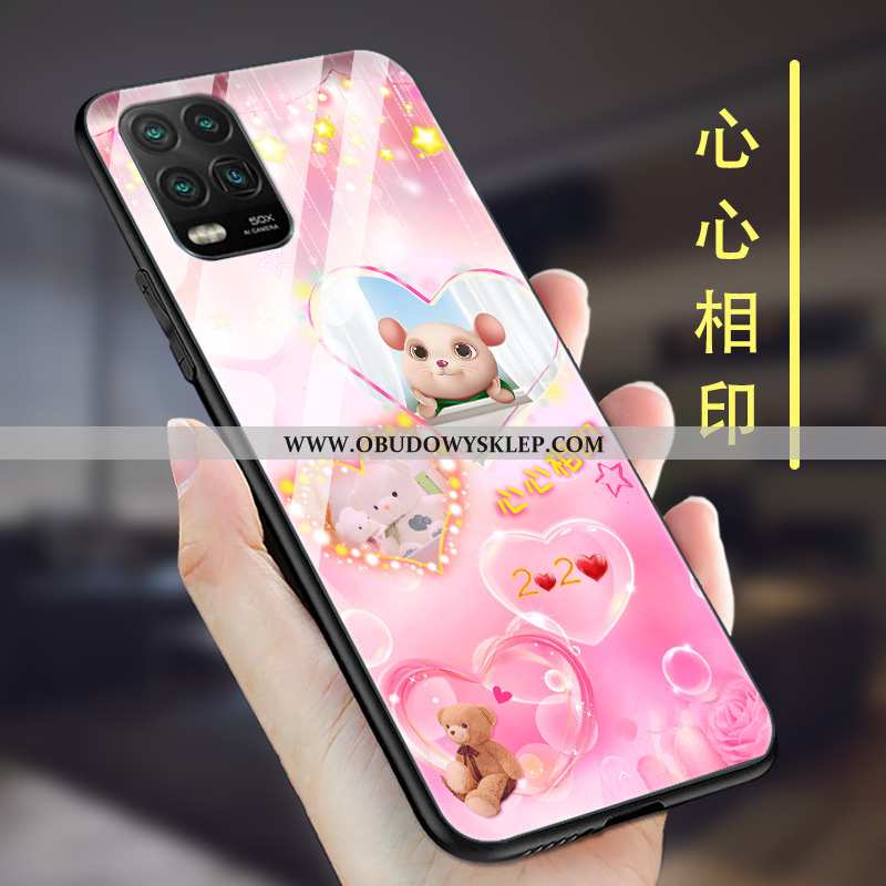 Etui Xiaomi Mi 10 Lite Filmy Czerwony Netto Mały, Futerał Xiaomi Mi 10 Lite Silikonowe Wiatr Brązowe