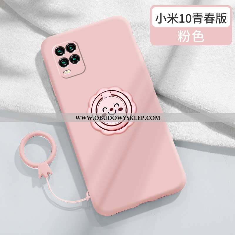 Etui Xiaomi Mi 10 Lite Miękki Ring Futerał, Futerał Xiaomi Mi 10 Lite Silikonowe Smile Czerwona