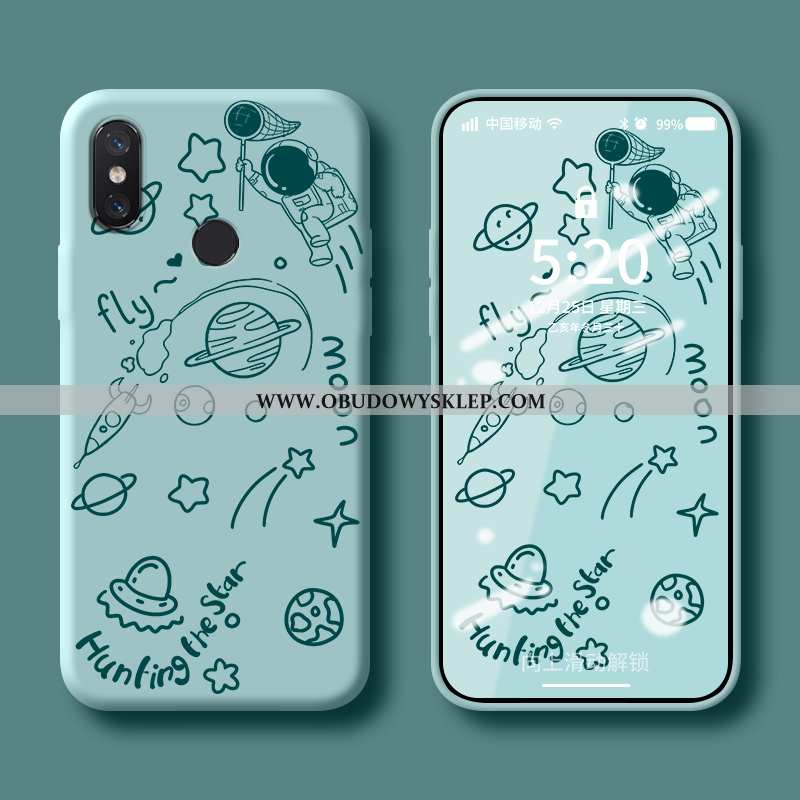 Etui Xiaomi Mi 8 Kreatywne Anti-fall Planeta, Futerał Xiaomi Mi 8 Wzór Mały Niebieska