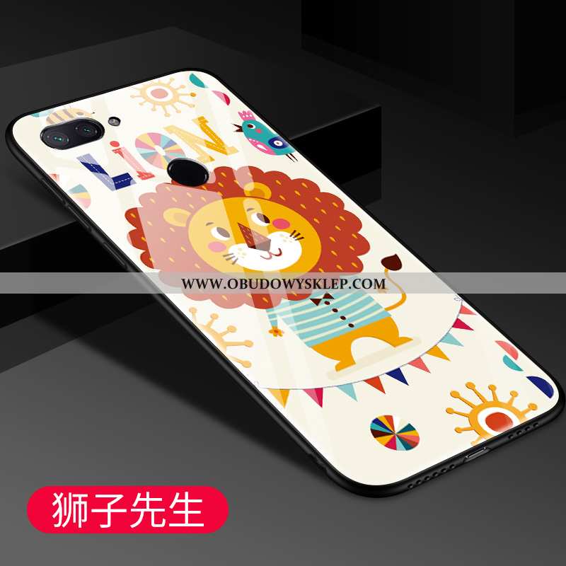 Etui Xiaomi Mi 8 Lite Kreskówka Szkło Futerał, Futerał Xiaomi Mi 8 Lite Trendy Różowe Rozowa