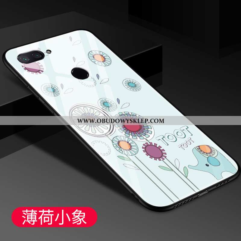 Etui Xiaomi Mi 8 Lite Kreskówka Szkło Futerał, Futerał Xiaomi Mi 8 Lite Trendy Różowe Rozowa