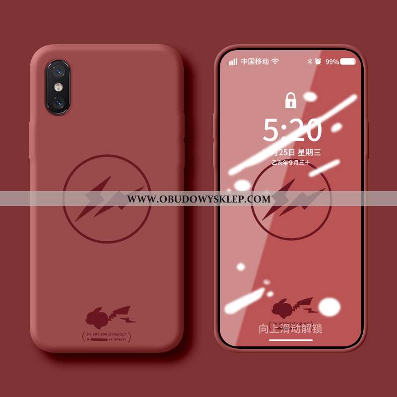 Etui Xiaomi Mi 8 Pro Miękki Czerwony Netto All Inclusive, Futerał Xiaomi Mi 8 Pro Silikonowe Kreatyw