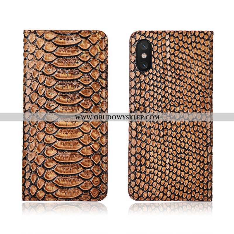 Etui Xiaomi Mi 8 Pro Skórzane Młodzież Mały, Futerał Xiaomi Mi 8 Pro Prawdziwa Skóra Ochraniacz Czar