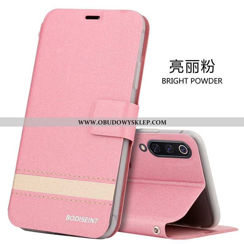 Etui Xiaomi Mi 9 Skórzane Klapa Dostosowane, Futerał Xiaomi Mi 9 Wiszące Ozdoby Silikonowe Rozowa