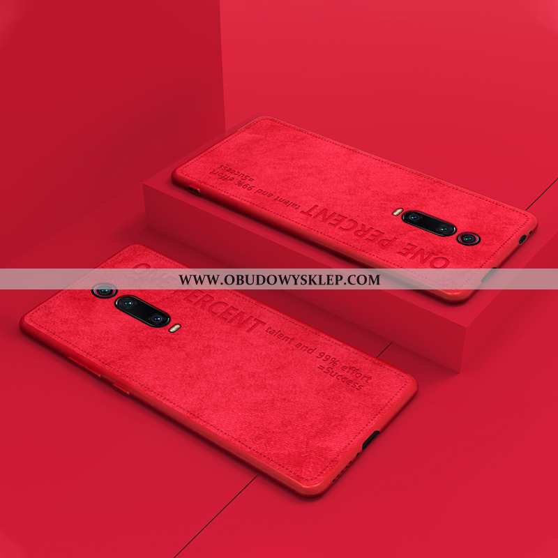 Etui Xiaomi Mi 9t Cienkie Futerał Czerwony, Xiaomi Mi 9t Silikonowe Różowe Rozowa