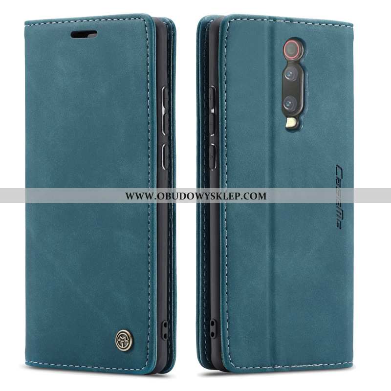 Etui Xiaomi Mi 9t Skórzane Futerał Karta, Xiaomi Mi 9t Pokrowce Wino Czerwone Bordowa